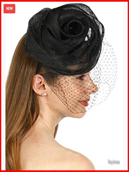 Sinamay Fascinator Derby Hat with Feathers for Weddings Tea Parties